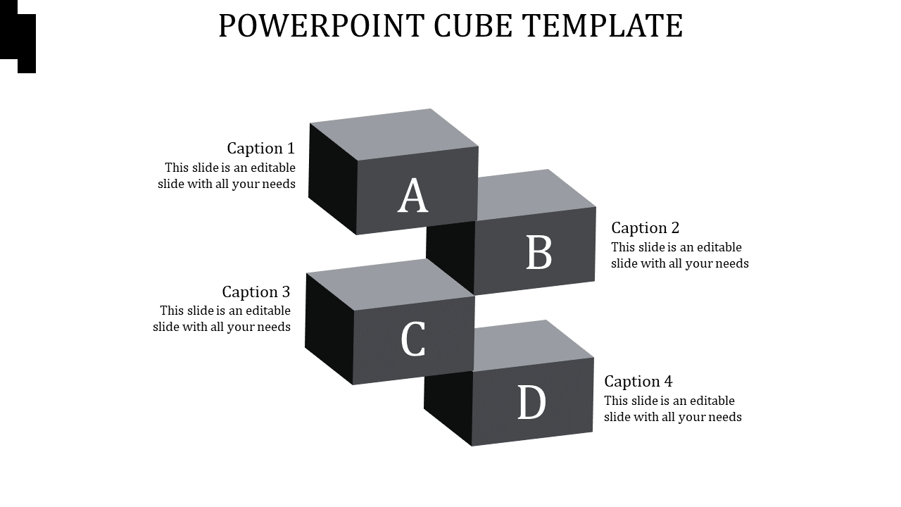 POWERPOINT CUBE TEMPLATE-POWERPOINT CUBE TEMPLATE-GRAY-4